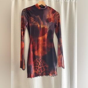 Windsor Multi-Color Abstract Shift Dress